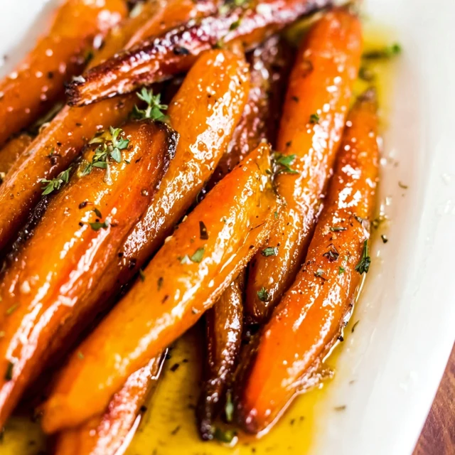 Brown sugar glazed carrots cooked until tender with a glossy caramelized glaze